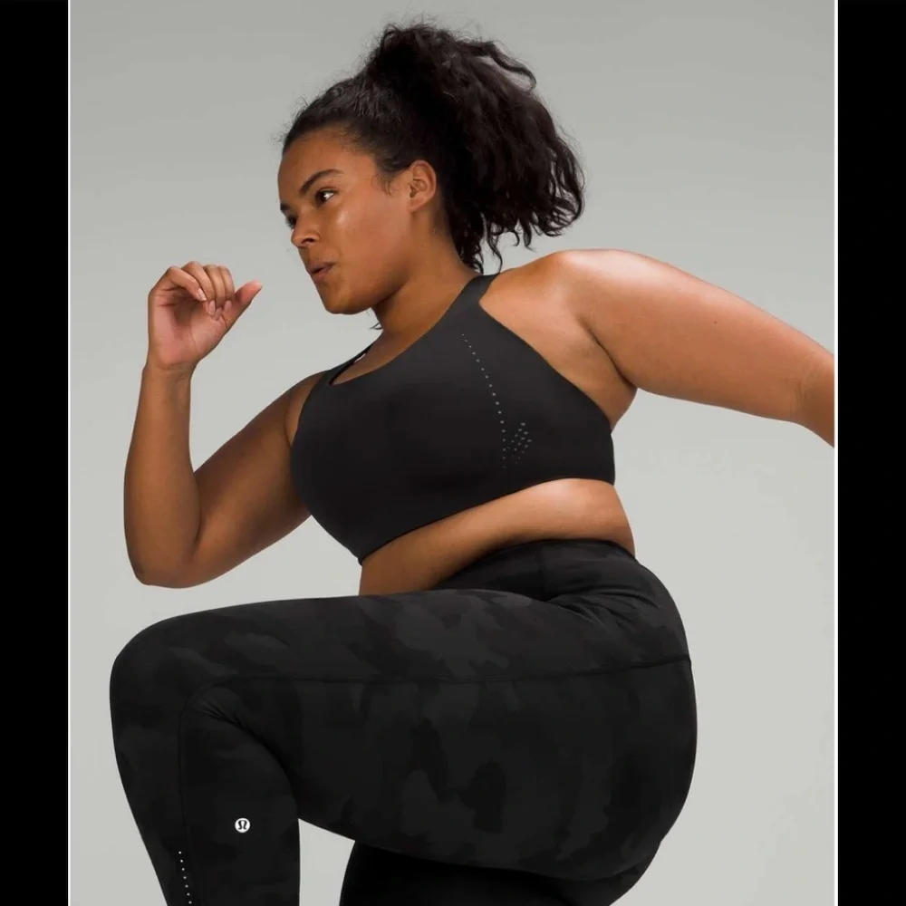 Lululemon AirSupport Bra in Black / Asphalt Grey Size 36DD